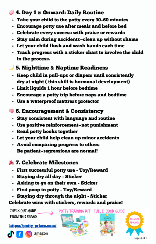 FREE Potty Training Blueprint Checklist